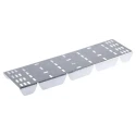Legrand Heavy Duty Adjustable Riser Cable Tray Accessory, Hot Dipped Galvanised Steel, 150mm Width, 50mm Depth 123-670