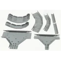 Legrand Heavy Duty Adjustable Riser Hot Dipped Galvanised Steel Cable Tray Accessory, 75mm Width, 50 mm Depth 123-664
