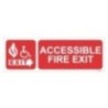 Accessible Fire Exit Sign for Industrial Usage