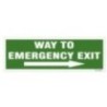 Way to Emergency Exit Sign