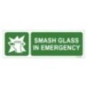 Smash Glass in Emergency Sign