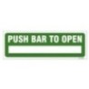 Push Bar To Open Sign