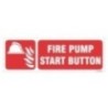 Fire Pump Start Button Sign 3mm