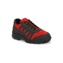 Eego Italy Genuine Leather Steel Toe Safety Shoes Red Lace-Up WW-16 Reflectors Size 8