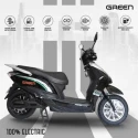 Green Elaan Electric Scooter 250W 60V White, 25 km/h Top Speed, 80 km Range, Tubeless Tyres,