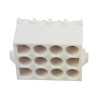 TE Connectivity Universal MATE-N-LOK Series Straight Through Hole PCB Header, 12 Contacts, 6.35 mm Pitch, 3 Row 350713-1