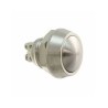 Bulgin Push Button Switch Momentary Panel Mount 12 mm Cutout IP67 SPST Solder Silver MMP0120/SSS67/P