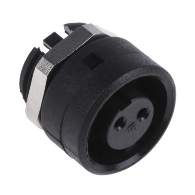 Binder Subminiature Circular Connector, 2 Contacts, Panel Mount, Female Socket, IP40, 125V, 4A, Bayonet 09-0974-00-02