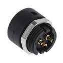 Binder Subminiature Circular Connector, 2 Contacts, Panel Mount, Female Socket, IP40, 125V, 4A, Bayonet 09-0974-00-02