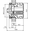Binder Subminiature Circular Connector, 2 Contacts, Panel Mount, Female Socket, IP40, 125V, 4A, Bayonet 09-0974-00-02