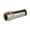binder Circular Connector, 3 Contacts, Cable Mount, M9, Female Socket, IP67, 125V, 4A, 712 Series