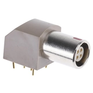 LEMO Industrial Circular Connector, 4 Contacts, Panel Mount, Female Socket, 11.7 mm, 4.5A, 1300V, IP50, Brass, EPG.0B.304.HLN