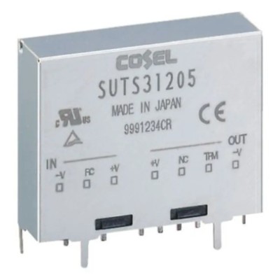 Cosel SUTS DC/DC Converter 12V DC 250mA 48V DC Input 36V Input 3W PCB 85°C Max Temp SUTS34812