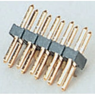 Harwin M22 Series Straight Through Hole Pin Header, 16 Contacts, 2 mm Pitch, 2 Row, Unshrouded, Gold Plated, M22-2020805