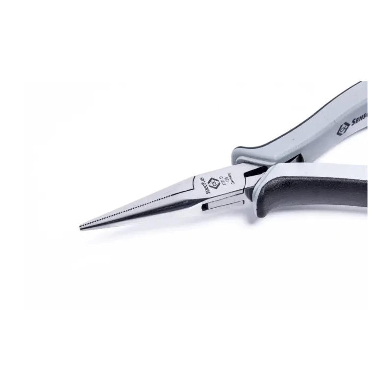 CK Long Nose Plier 155mm Overall, 40mm Jaw, ESD Safe, Mirror Polished Alloy Steel T3777D 150