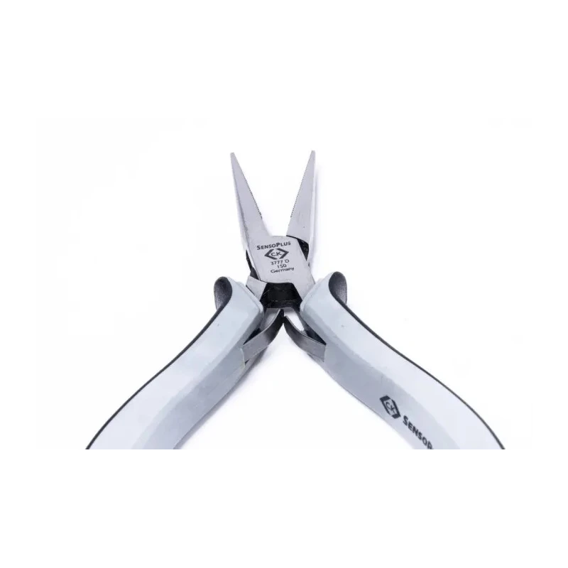 CK Long Nose Plier 155mm Overall, 40mm Jaw, ESD Safe, Mirror Polished Alloy Steel T3777D 150