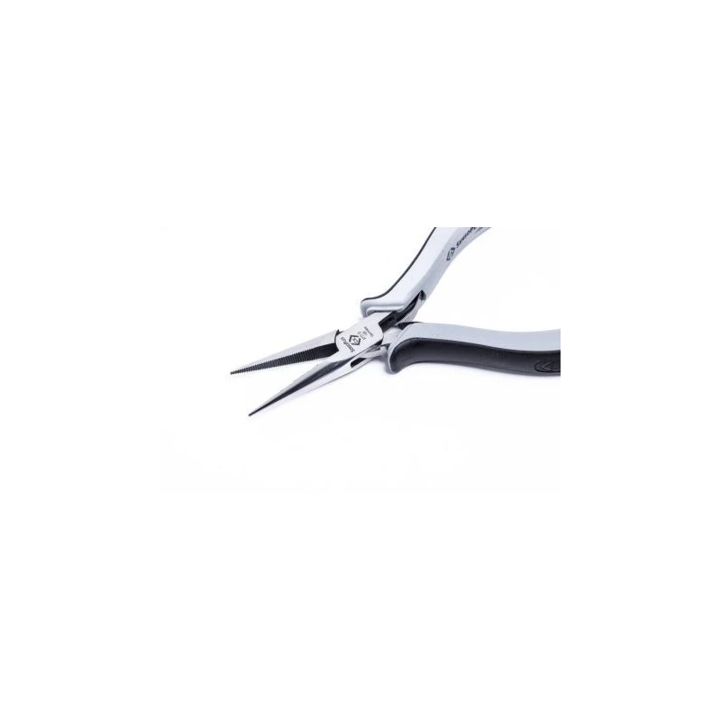 CK Long Nose Plier 155mm Overall, 40mm Jaw, ESD Safe, Mirror Polished Alloy Steel T3777D 150