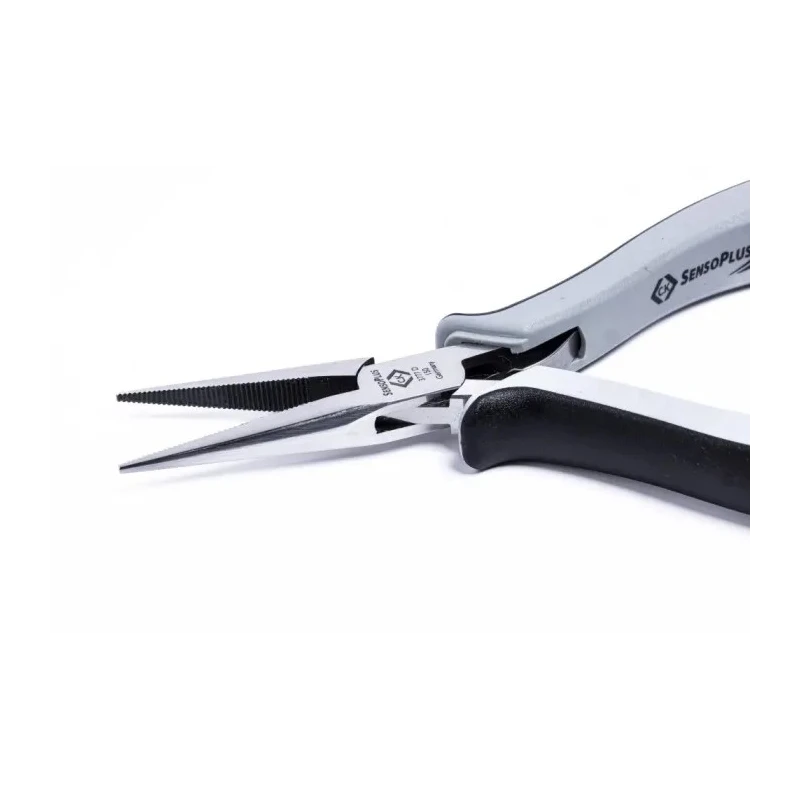 CK Long Nose Plier 155mm Overall, 40mm Jaw, ESD Safe, Mirror Polished Alloy Steel T3777D 150