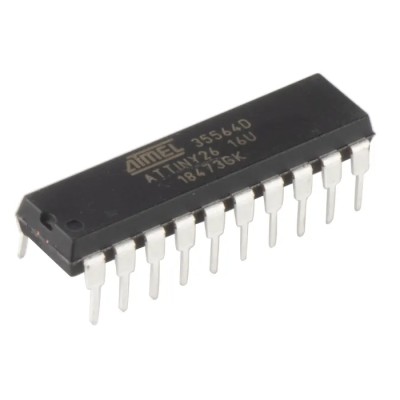Microchip 8-bit AVR Microcontroller 16 MHz, 2kB Flash, 128B RAM, 20-Pin PDIP, SPI ATTINY26