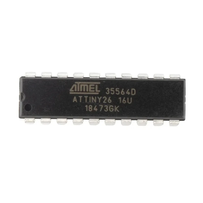 Microchip 8-bit AVR Microcontroller 16 MHz, 2kB Flash, 128B RAM, 20-Pin PDIP, SPI ATTINY26