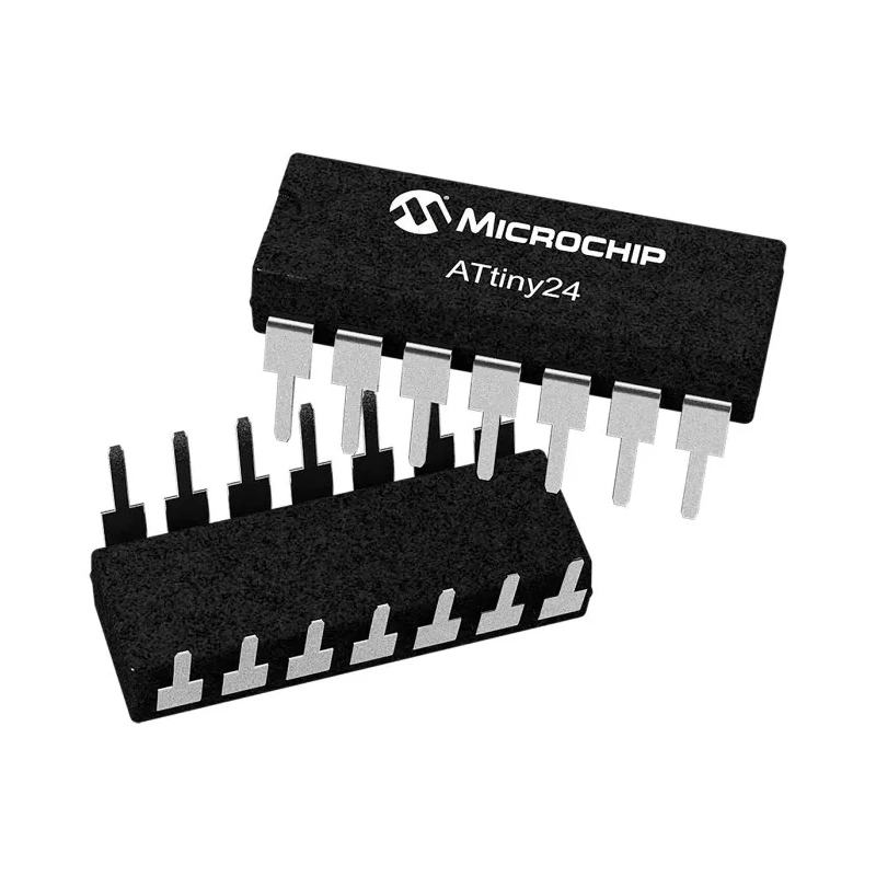 Microchip tinyAVR 8-Bit Microcontroller ATTINY24A-SSF, SOIC-14, 20MHz, 2kB Flash, 128B RAM