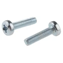 RS PRO Pozidriv Pan Steel Machine Screw 12 mm M3, Passivated Zinc Plated, DIN 7985, 560-603