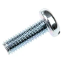 RS PRO Slot Pan Steel Machine Screw, 12 mm Length, M4 Thread, Passivated Zinc Plated, DIN 85, Steel 560-861