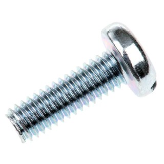 RS PRO Slot Pan Steel Machine Screw, 12 mm Length, M4 Thread, Passivated Zinc Plated, DIN 85, Steel 560-861