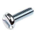 RS PRO Slot Pan Steel Machine Screw, 12 mm Length, M4 Thread, Passivated Zinc Plated, DIN 85, Steel 560-861