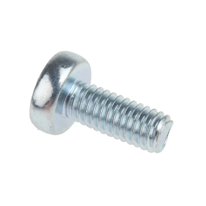 RS PRO Pozidriv Pan Head Steel Machine Screw, Bright Zinc Plated, M4 Thread, 10 mm Length, DIN 7985Z, 560-681