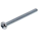 RS PRO Pozidriv Pan Head Steel Machine Screw, M3 Thread, 30 mm Length, Zinc Plated, DIN 7985, 560-647