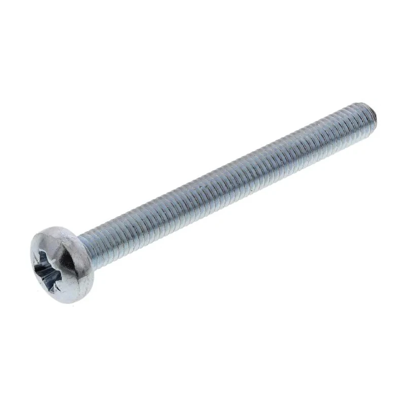 RS PRO Pozidriv Pan Head Steel Machine Screw, M3 Thread, 30 mm Length, Zinc Plated, DIN 7985, 560-647