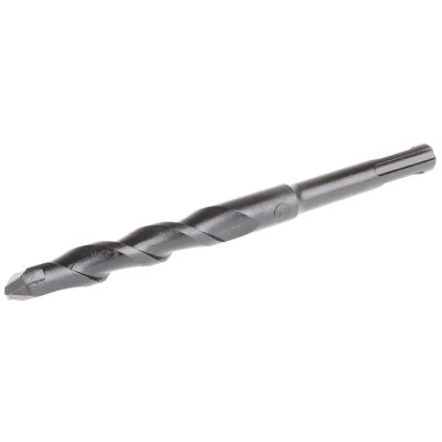 RS PRO Carbide Tip Hammer Drill Bit, SDS Shank, 14mm Diameter, 160mm Length, Blackened Finish 562-438