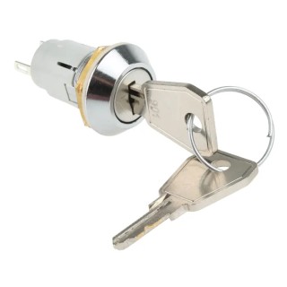 Lorlin IP66/IP67 Key Switch SPDT 1A Common Key Zinc Alloy WRL-5-E-S-2