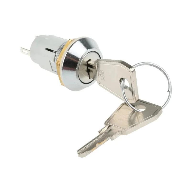 Lorlin IP66/IP67 Key Switch SPDT 1A Common Key Zinc Alloy WRL-5-E-S-2