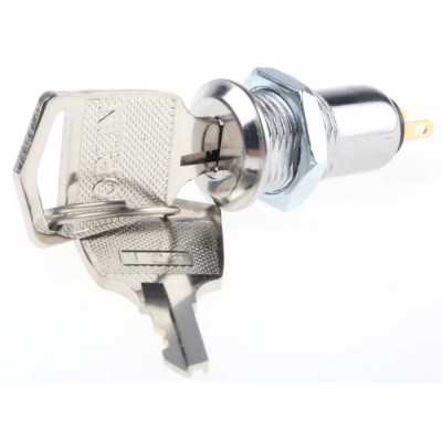Lorlin Key Switch SPST 0.5A 2-Way Random Flat-Key SKL-12-BD2