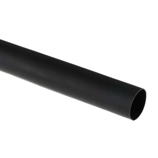 RS PRO Halogen Free Heat Shrink Tubing, Black, Polyolefin, 12.7 mm Sleeve Diameter x 1.2 m Length, 3:1 Ratio 562-668