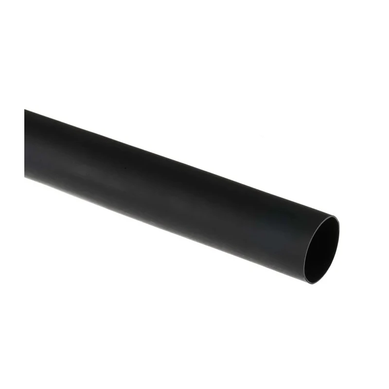 RS PRO Halogen Free Heat Shrink Tubing, Black, Polyolefin, 12.7 mm Sleeve Diameter x 1.2 m Length, 3:1 Ratio 562-668
