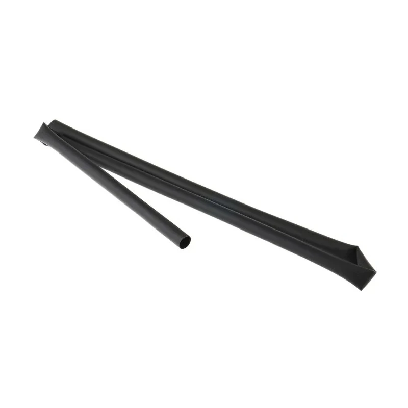 RS PRO Halogen Free Heat Shrink Tubing, Black, Polyolefin, 12.7 mm Sleeve Diameter x 1.2 m Length, 3:1 Ratio 562-668