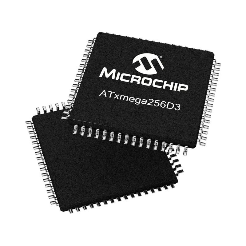 Microchip 16-bit AVR Microcontroller ATXMEGA256D3-AU, 32 MHz, 256kB Flash, 64-Pin TQFP