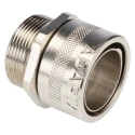 Adaptaflex Nickel Plated Brass Conduit Fitting, M32 Thread, 32 mm, IP54, Silver Finish 7TCA296020R0243 SP32/M32/A