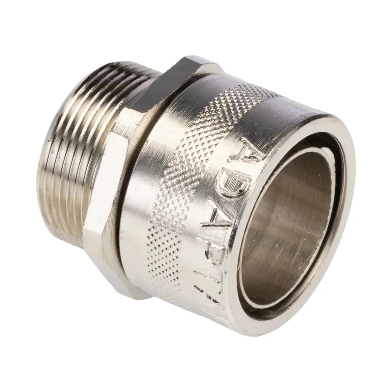 Adaptaflex Nickel Plated Brass Conduit Fitting, M32 Thread, 32 mm, IP54, Silver Finish 7TCA296020R0243 SP32/M32/A