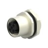 TE Connectivity M12 Circular Connector, 4 Contacts, Socket, Female, Front Mount, IP67, Solder, 250V, 4A T4143412041-000