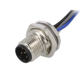 TE Connectivity Sensor Actuator Cable, Male 5 Way Straight to Unterminated 5 Way Free End, 200mm, IP67, 60V T4171010405-001
