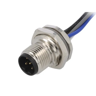 TE Connectivity Sensor Actuator Cable, Male 5 Way Straight to Unterminated 5 Way Free End, 200mm, IP67, 60V T4171010405-001