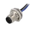 TE Connectivity Sensor Actuator Cable, Male 5 Way Straight to Unterminated 5 Way Free End, 200mm, IP67, 60V T4171010405-001