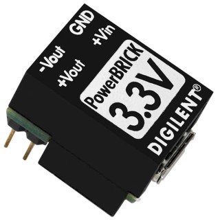 Digilent PowerBRICK DC/DC Converter Through Hole 3.3V Output, 4.5–5.5V Input, 350mA/320mA Dual Rail 410-294-B