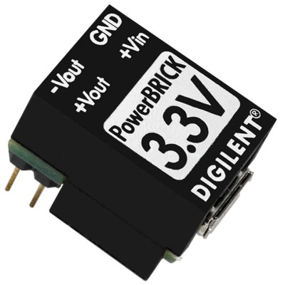 Digilent PowerBRICK DC/DC Converter Through Hole 3.3V Output, 4.5–5.5V Input, 350mA/320mA Dual Rail 410-294-B