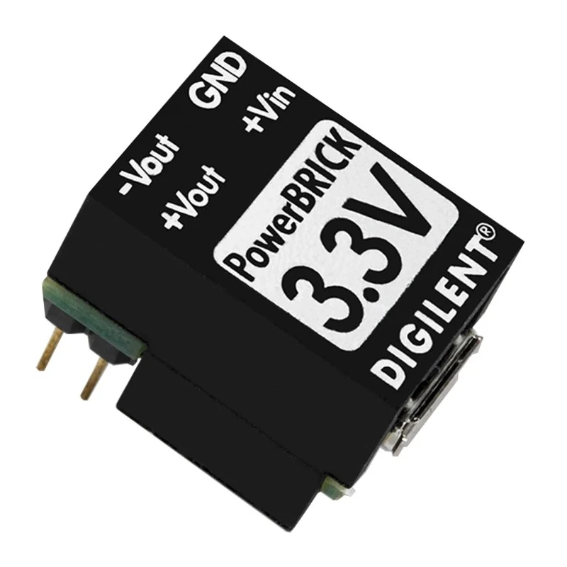 Digilent PowerBRICK DC/DC Converter Through Hole 3.3V Output, 4.5–5.5V Input, 350mA/320mA Dual Rail 410-294-B