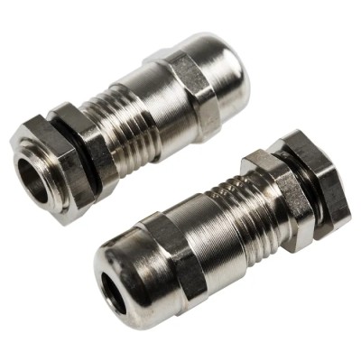 SIB WADI-TEC Series Metallic Nickel Plated Brass Cable Gland, M12 Thread, 4–6.5 mm Cable Range, IP68 R1221200R
